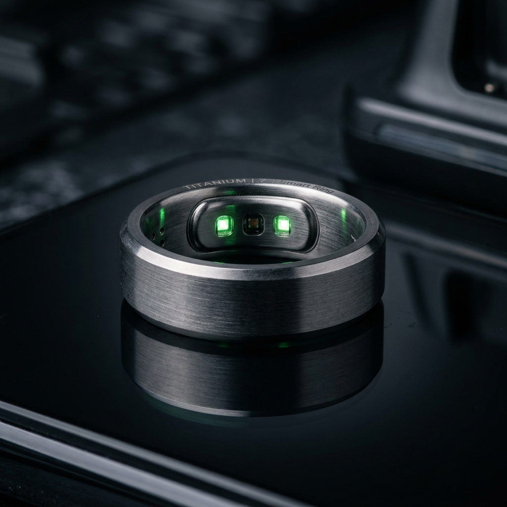 Titanium Smart Wellness Ring